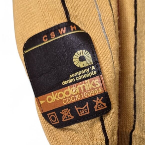 Vintage Y2K Akademiks Striped Sweater Men's Lightweight Embroidered Spellout XXL - Picture 5 of 8